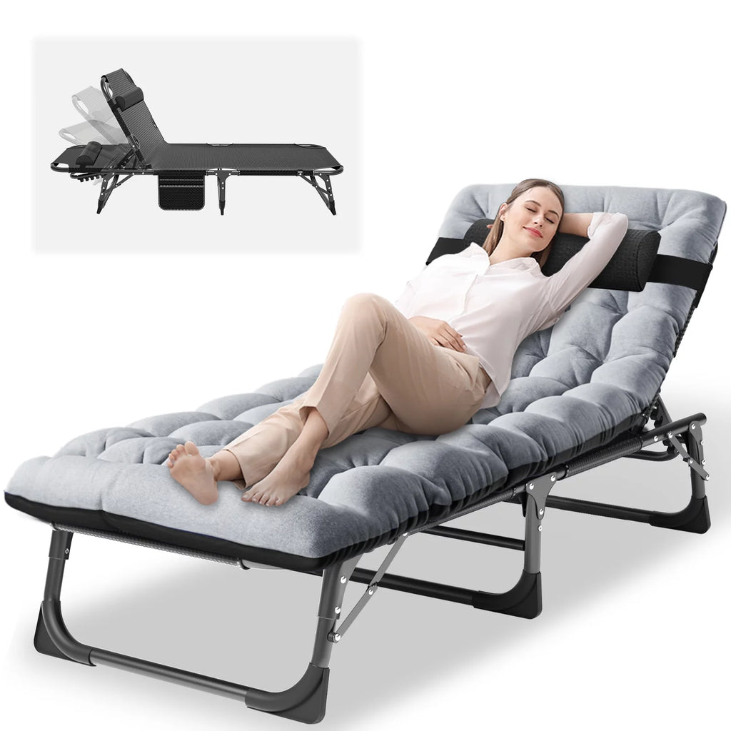 Folding Camping Cot with Mattress and Pillow M73050