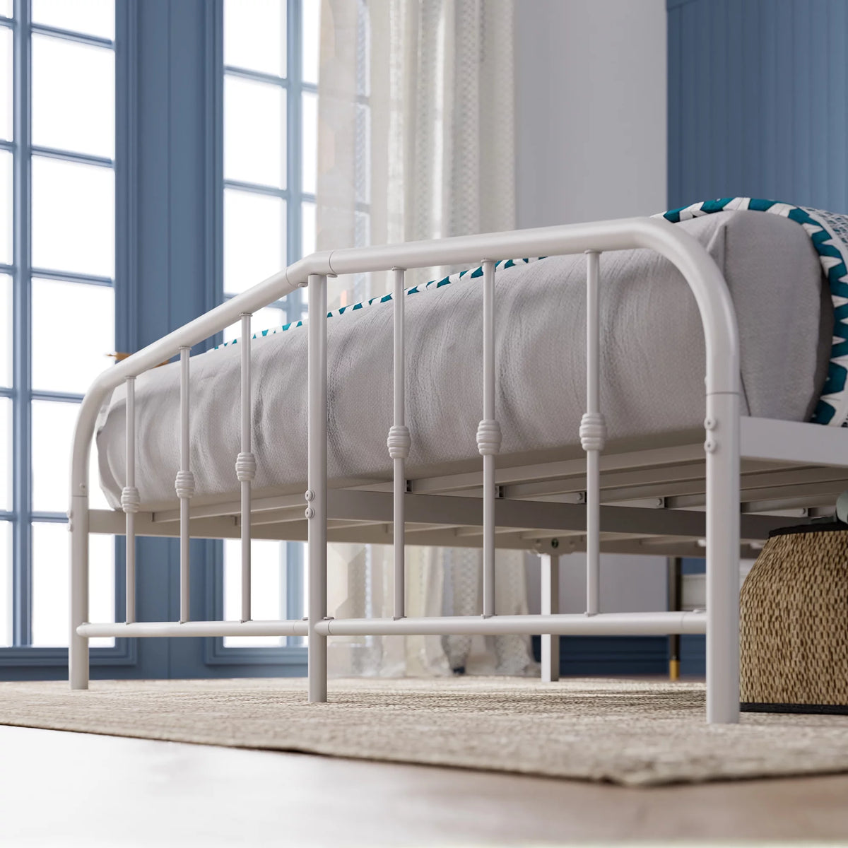 White King Metal Platform Bed Frame H980