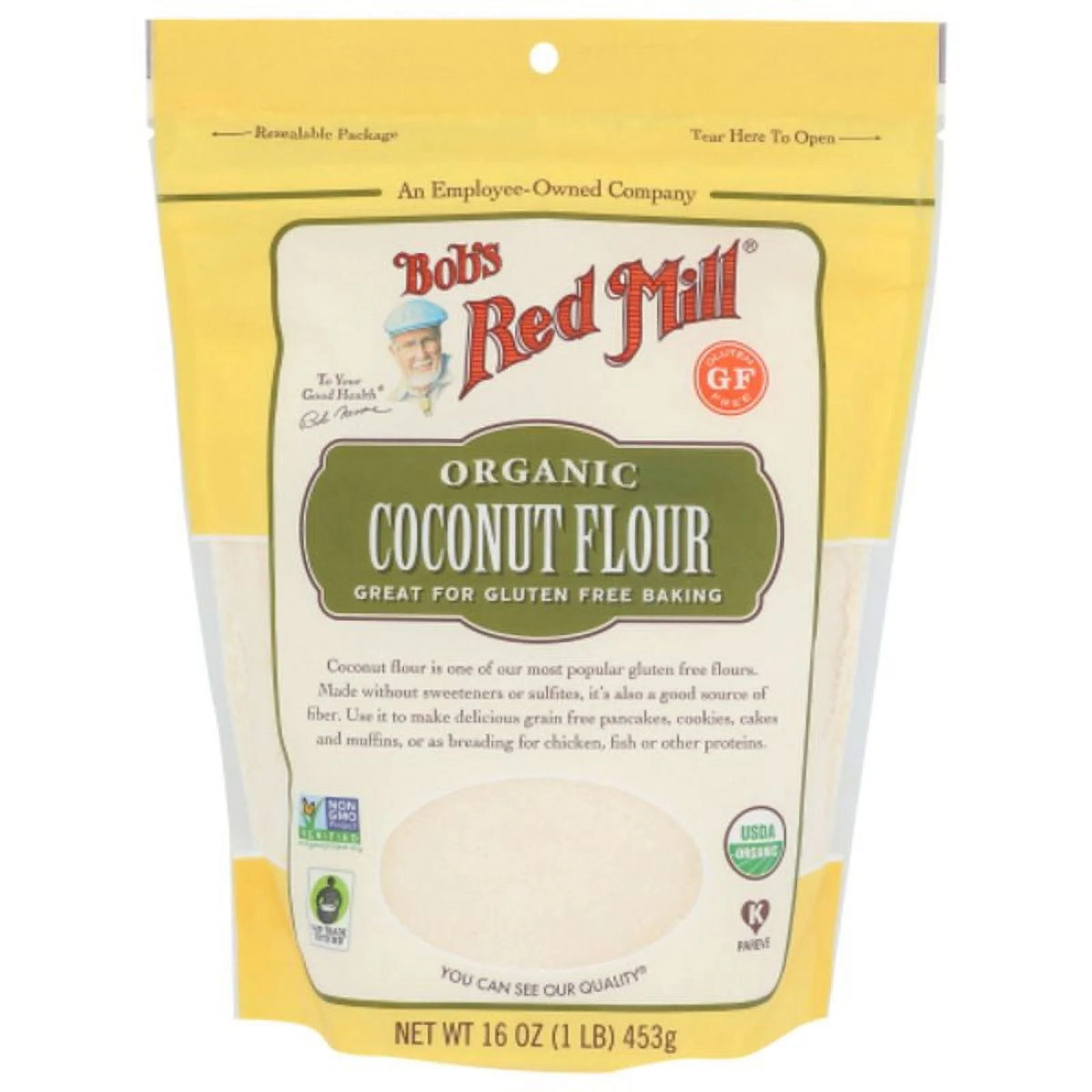Organic Coconut Flour 16 oz Pack of 3 A201