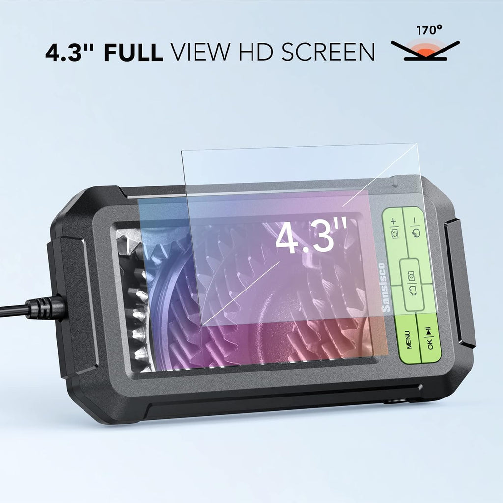 1080P HD Dual Lens Borescope with 4.3 LCD Screen O9634