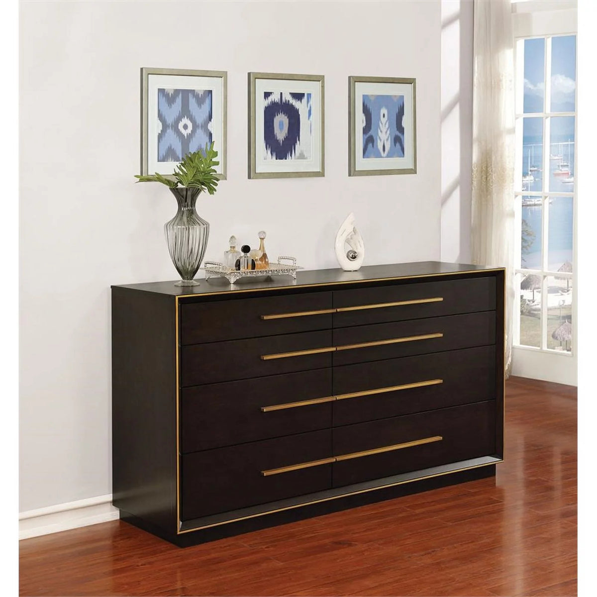 8 Drawer Modern Wood Dresser H974831