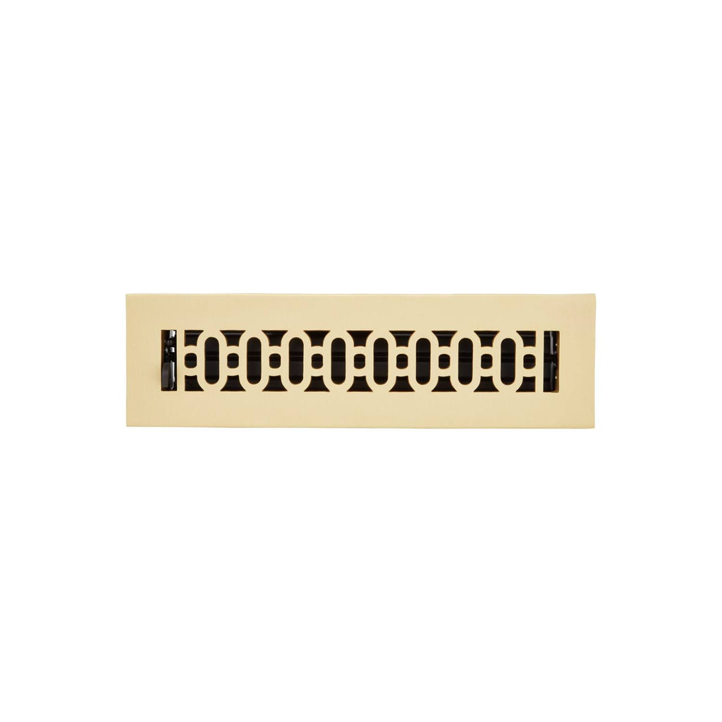 Brushed Brass Floor Register I8368
