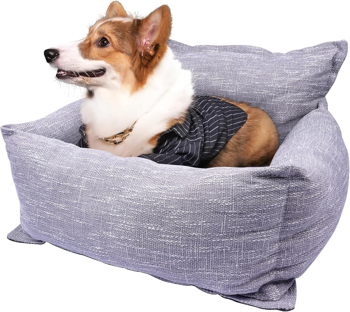 Washable Dog Car Seat with Leash V7043