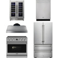 36 Electric Range, Range Hood, Refrigerator, Dishwasher and Wine Cooler S9835