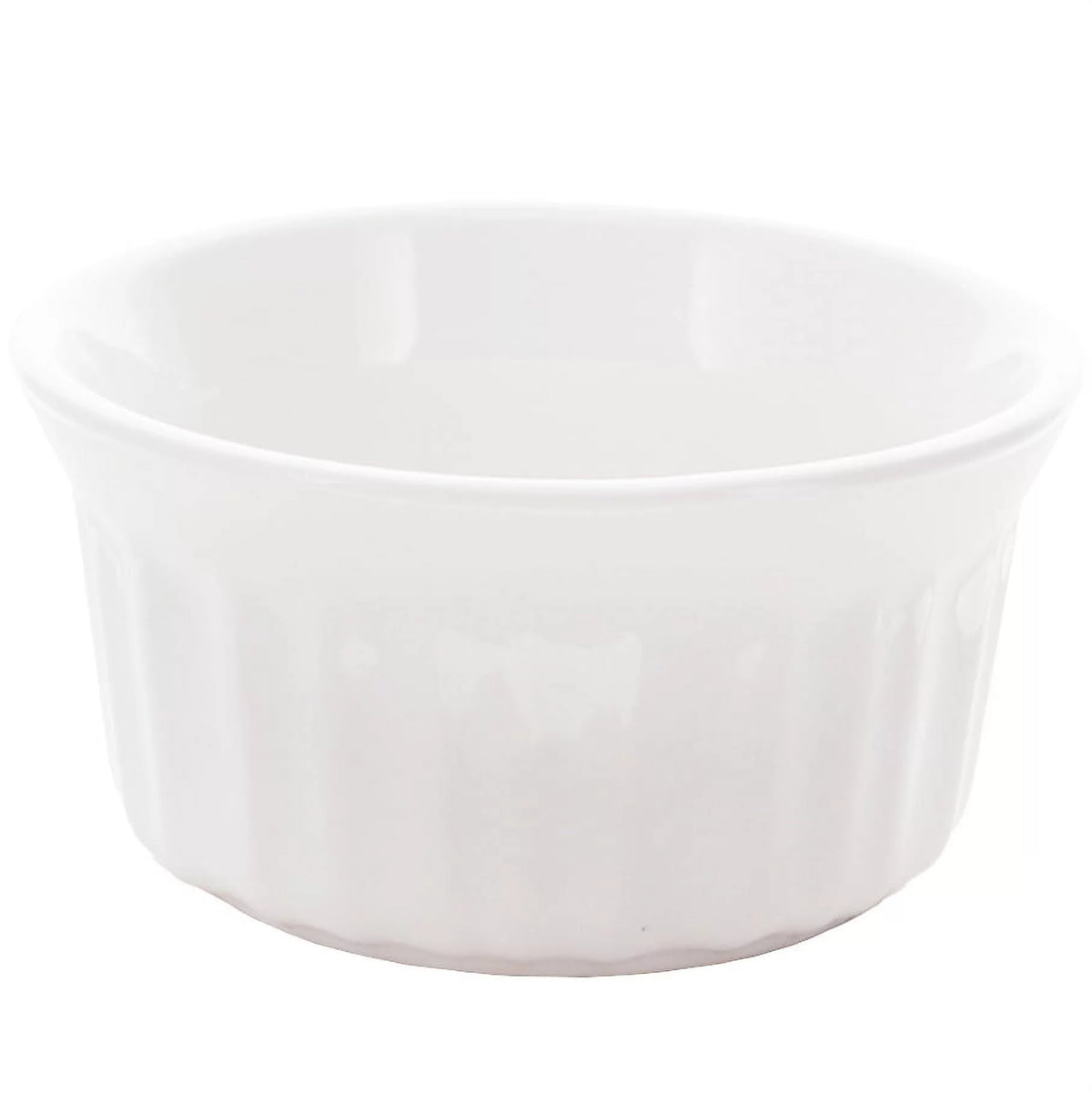 4oz Round French White Ramekins Bowl (2-Pack) D962038