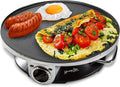 Non Stick Electric Crepe Maker with Temperature Knob V31513