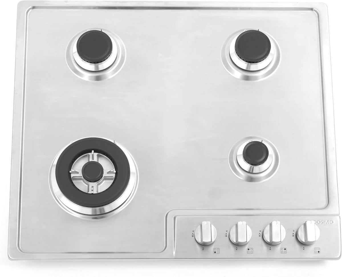 24 Gas Cooktop with 4 Sealed Burners Stainless Steel E689