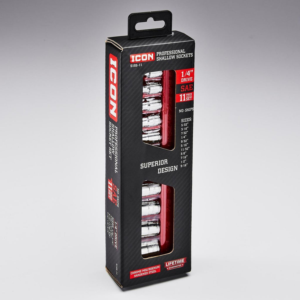 1/4 in. Drive SAE 11-Piece Socket Set H799356