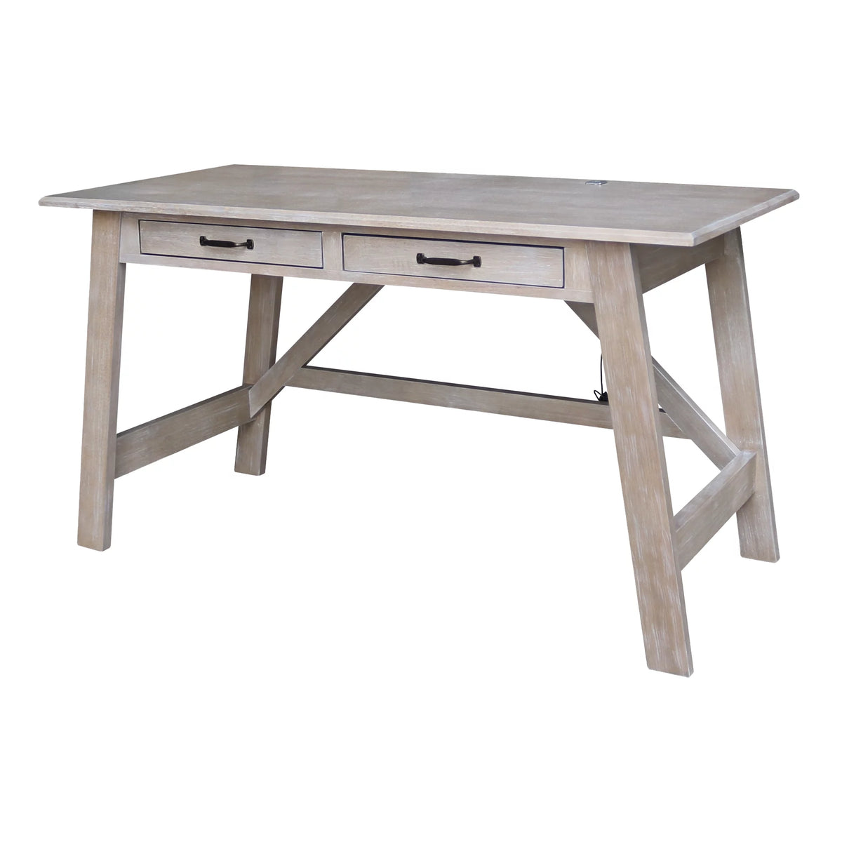 Wood Desk with 2 Drawers and Chair O365