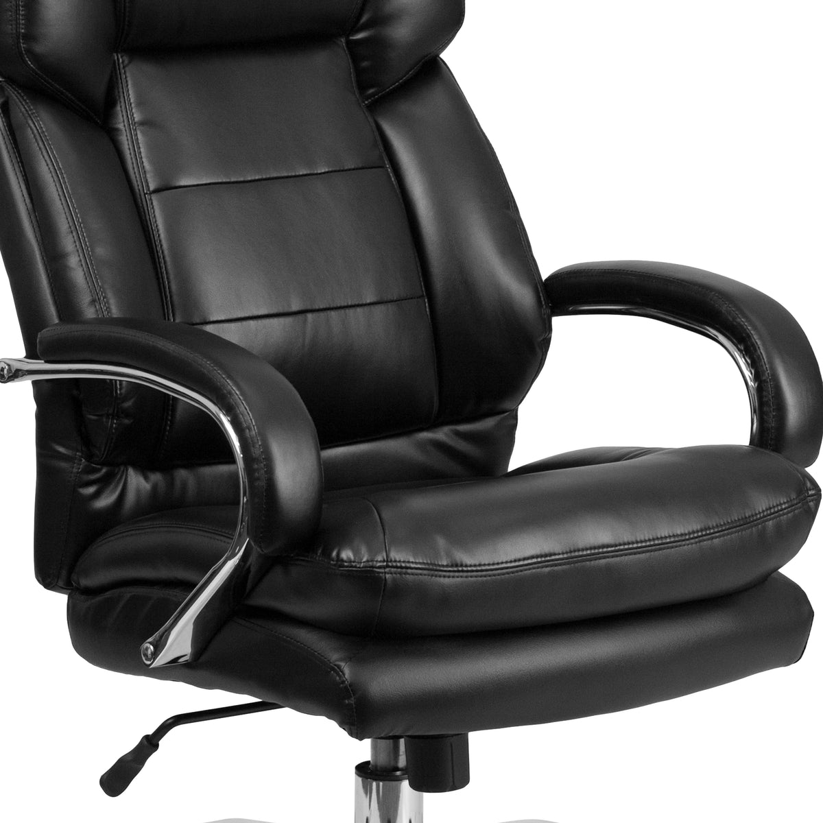 Black LeatherSoft Swivel Executive Office Chair N27276