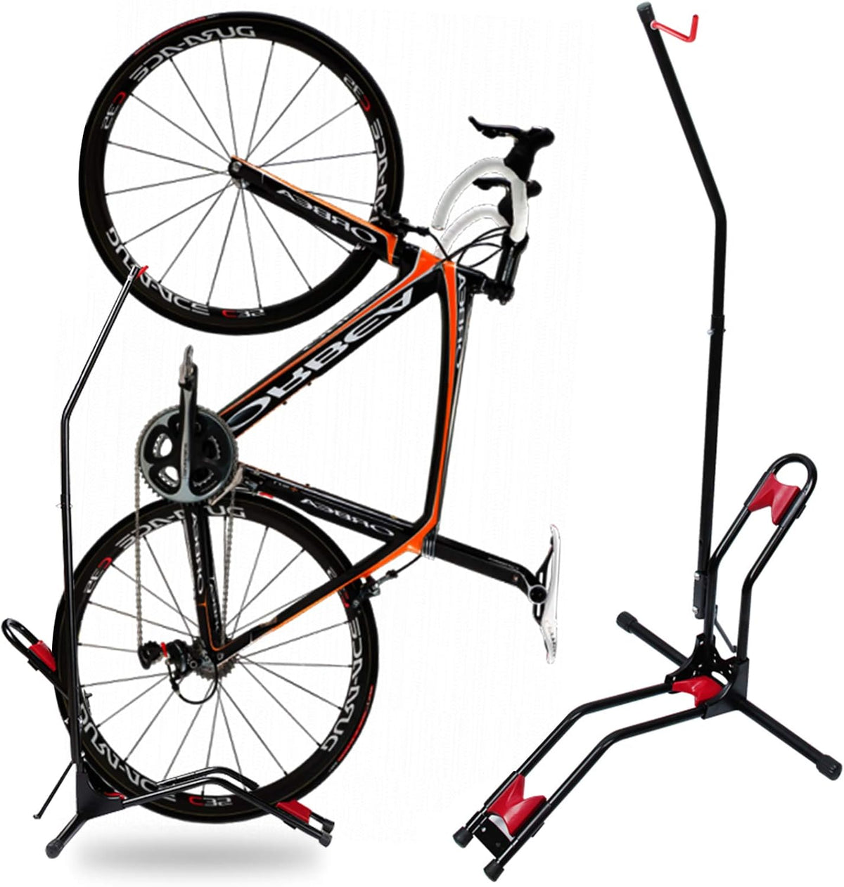 Vertical Bike Rack, Adjustable Upright Bike Stand for Indoor Mountain/ Road Bike D729690