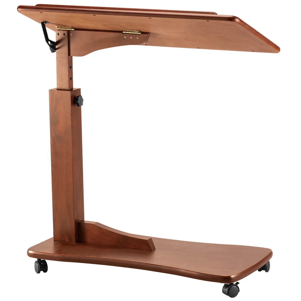 Oak C Shaped Side Accent Table Q54285