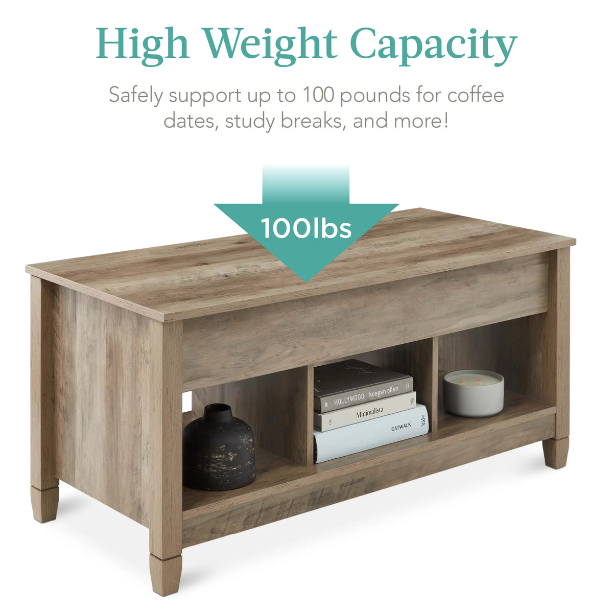 Lift Top Coffee Table with Hidden Storage F955475