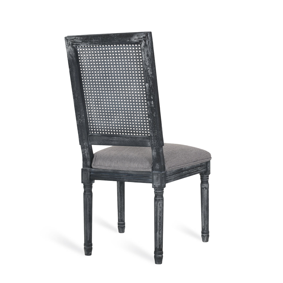 Gray Fabric Dining Chair Set of 6 Q906