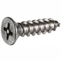 #6 x 1-1/2 x 22 Security Sheet Metal Screw, Flat Phillips Head, 18-8 Stainless Steel, Pkg of U6854