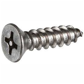 #6 x 1-1/2 x 22 Security Sheet Metal Screw, Flat Phillips Head, 18-8 Stainless Steel, Pkg of U6854