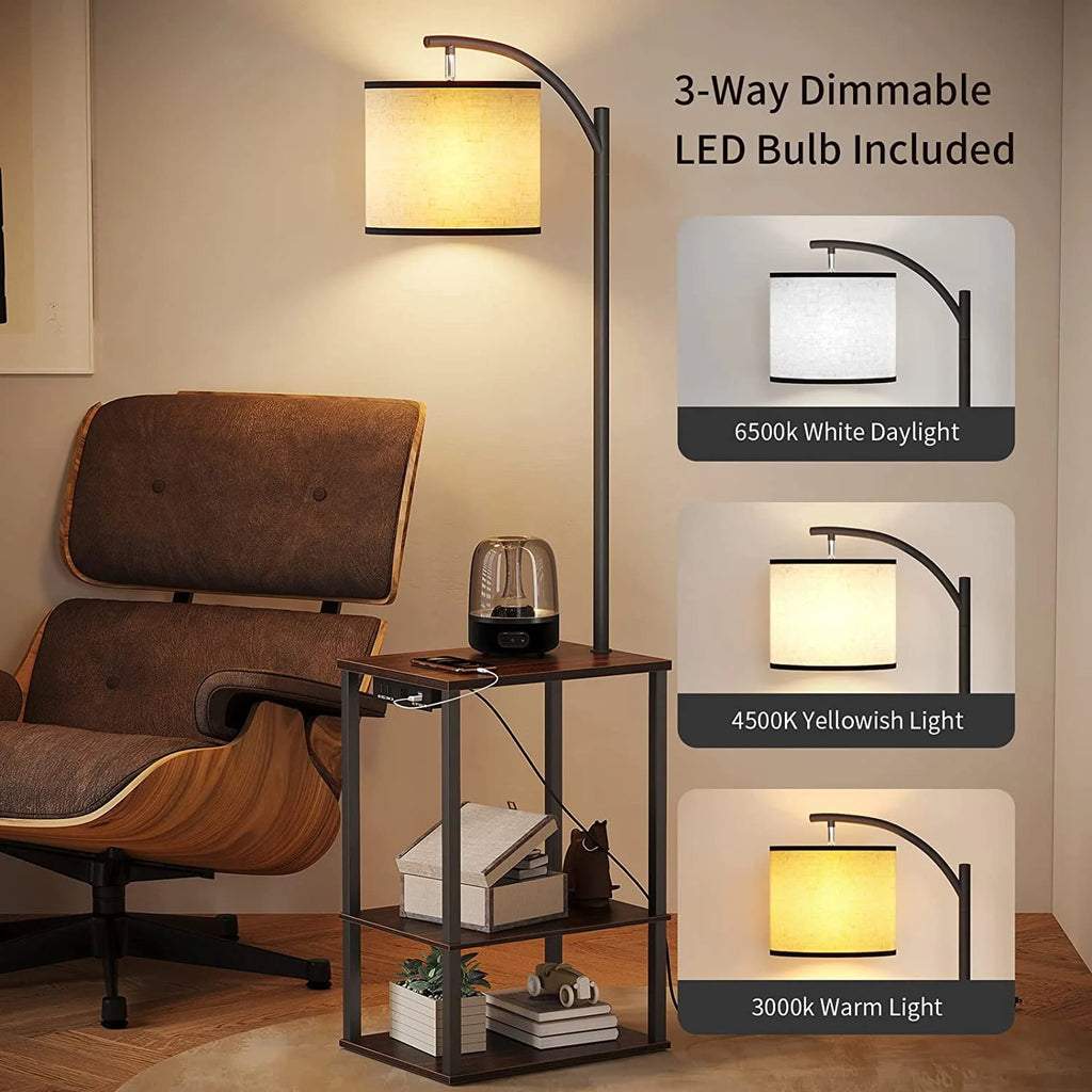 Floor Lamp with Table and USB Port G357208