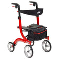 Red Rollator Rolling Walker U1252