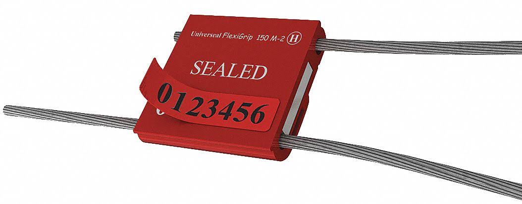 Steel Red Cable Seals 12 in PK 50 P528