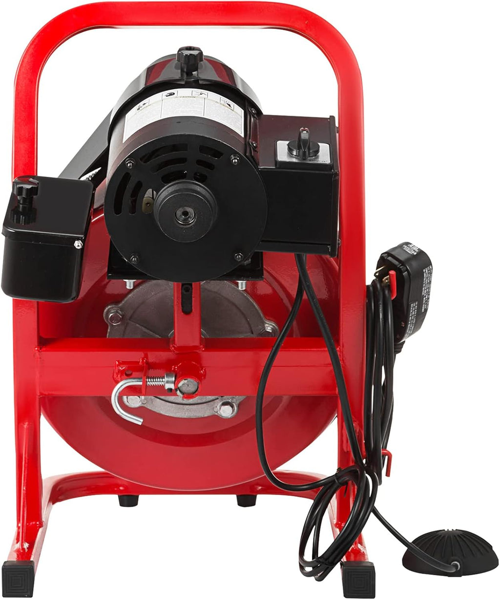 50 Ft x 3/8 Inch Portable Drain Cleaner with 8 Auger Bits Y821090