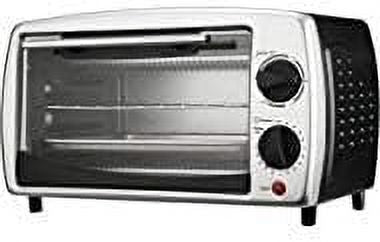 4 Slice Toaster Oven and Broiler Black A1604