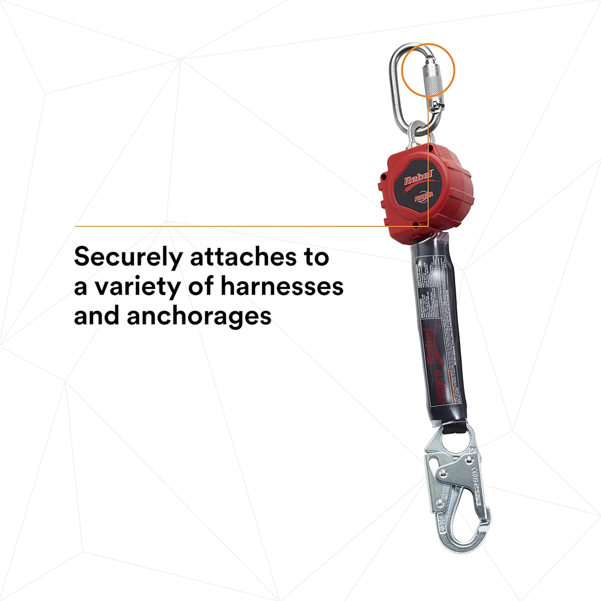 Self Retracting Lifeline with Steel Snap Hook and Carabiner C212733