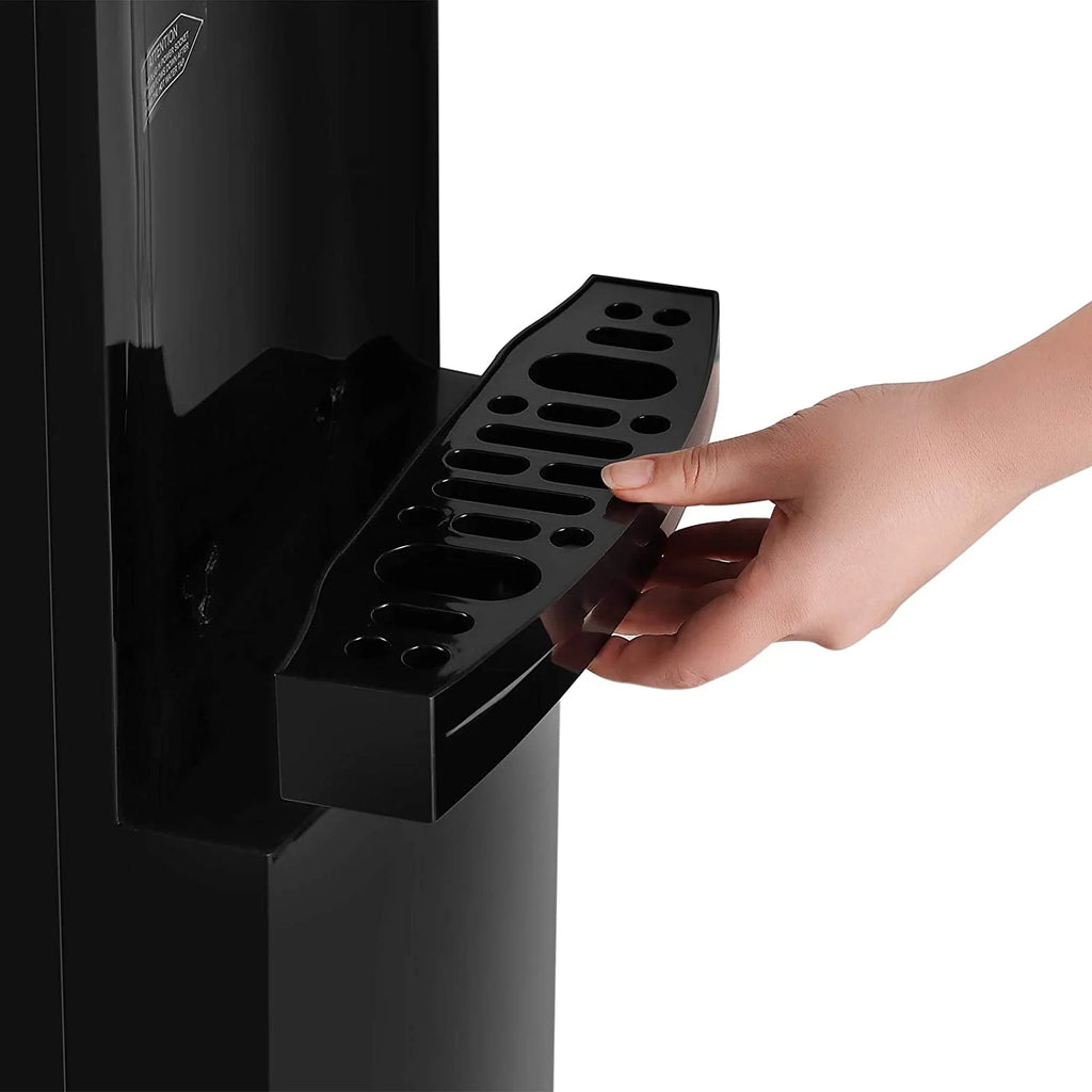 Black 5 Gallon Top Loading Water Dispenser Cooler with Child Safety Lock R690433