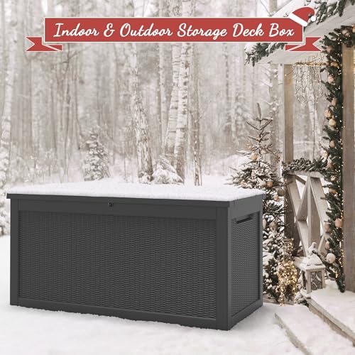 31 Gallon Outdoor Storage Box Waterproof Deck Box O72905