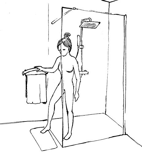 Bath/Toilet Grab Bar SUS304 Stainless Steel Handrail with Paper Holder I57209