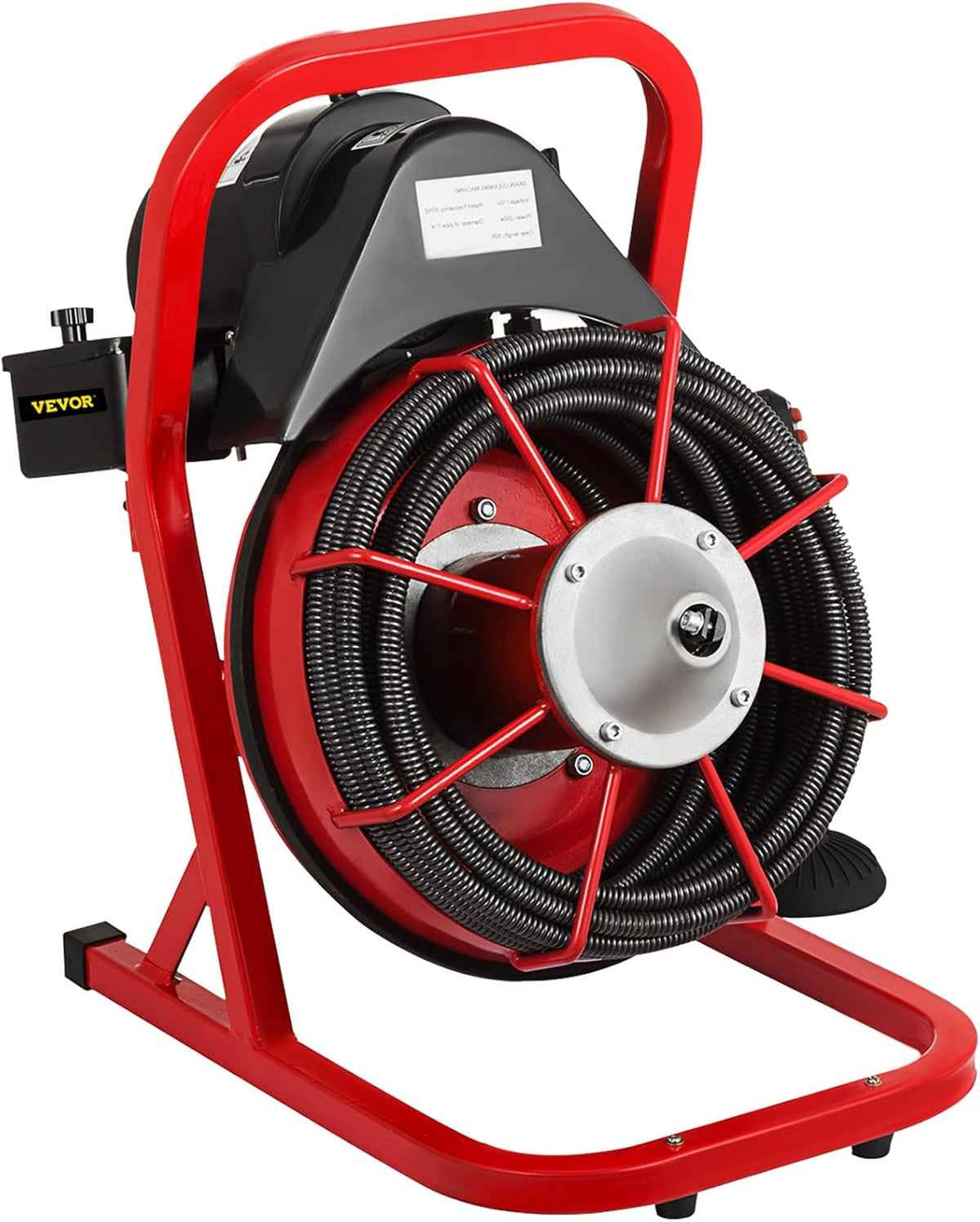 50 Ft x 3/8 Inch Portable Drain Cleaner with 8 Auger Bits Y821090