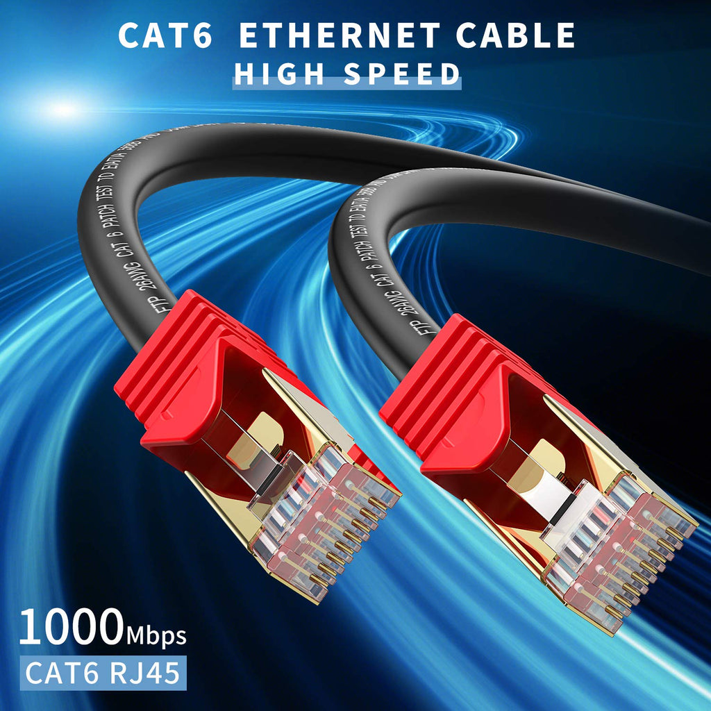 Outdoor Cat 6 Ethernet Cable 300ft 26AWG FTP Waterproof Direct Burial W8825
