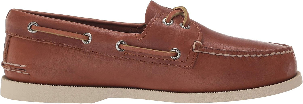 Men's Leather Boat Shoe Tan N332