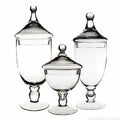 Glass 3 Piece Apothecary Jar Set M53572