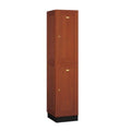 Solid Oak Executive Wood Locker Double Tier E178689