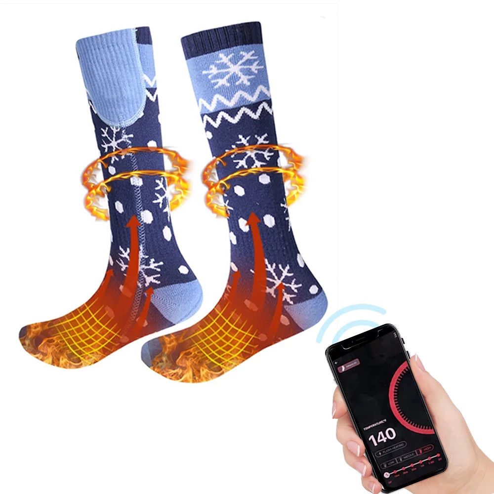 5000mAh Rechargeable Heated Socks I858762