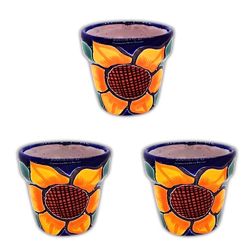 Set of 3 Hand-Painted Talavera Planters L672629