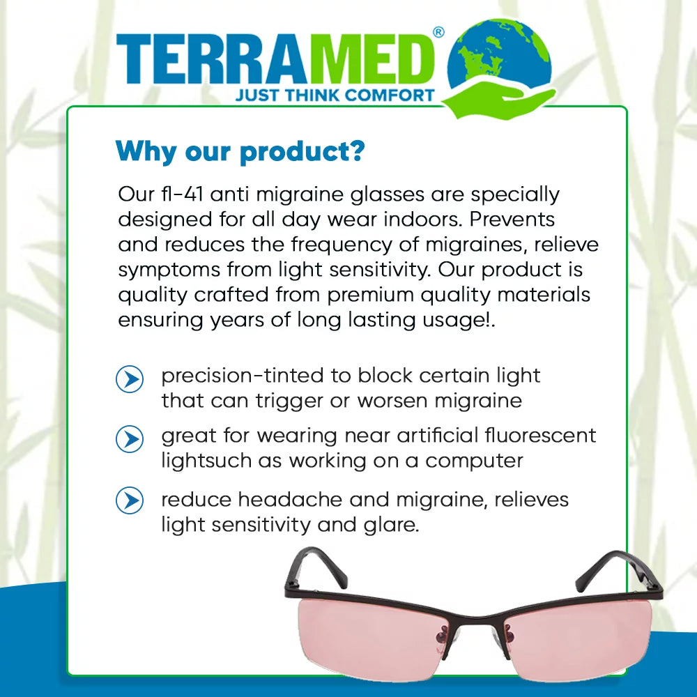 Migraine Glasses FL-41 for Light Sensitivity Z7293