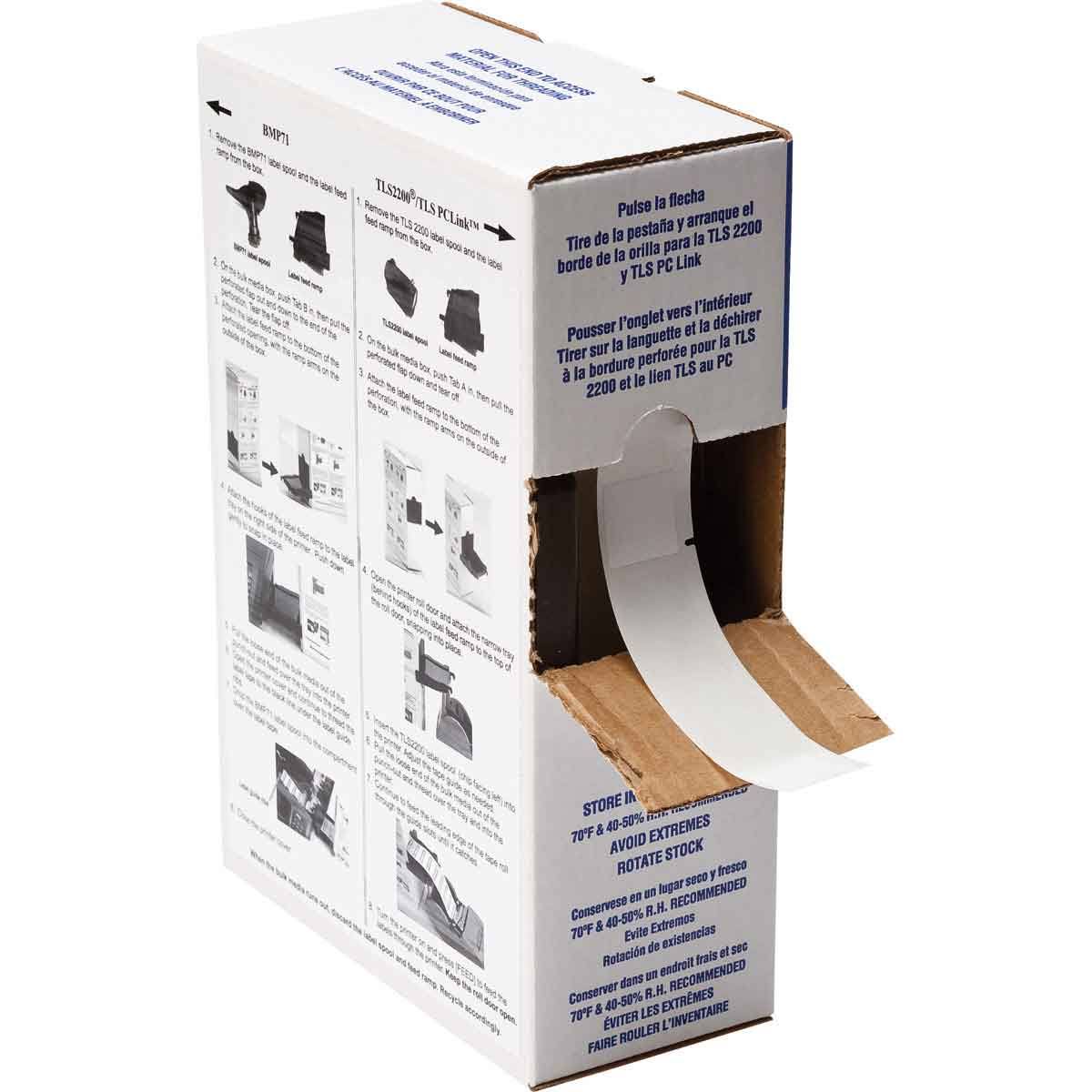 White Translucent Vinyl Label Cartridge Q20493