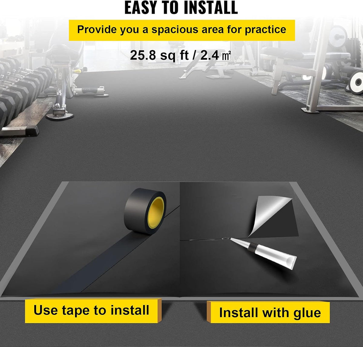 6.6x3.9ft PVC Vinyl Dance Floor L66494