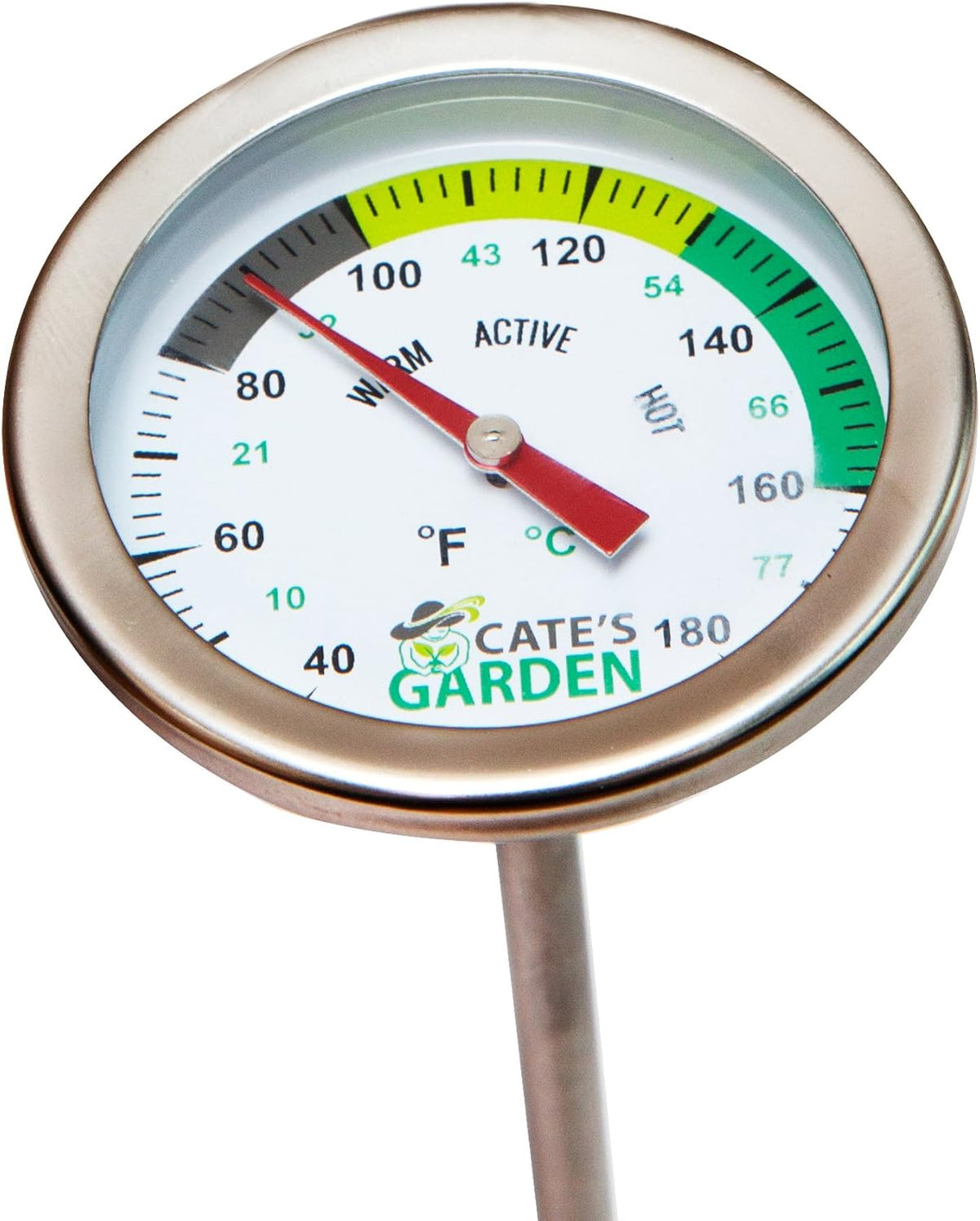 Stainless Steel Bimetal Compost Thermometer Pack of 2 K523529