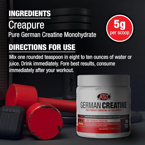 Micronized Creatine Monohydrate Powder, 99.99% Purity, 270g (54 Servings) P42207