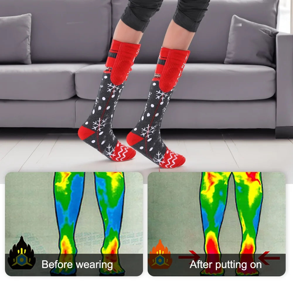 5000mAh Rechargeable Heated Socks I858762