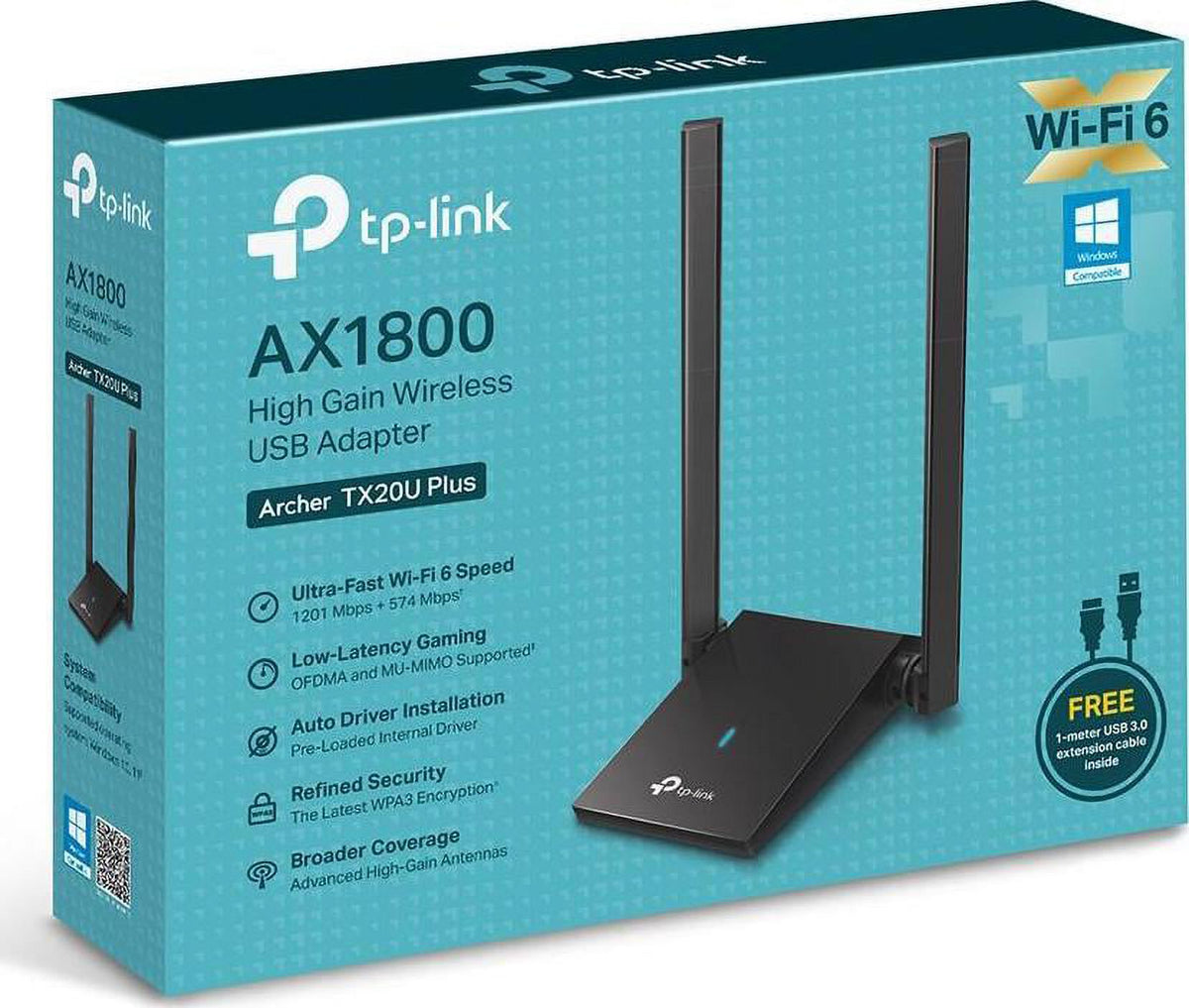 AX1800 Dual Antennas Wireless USB Adapter N683544
