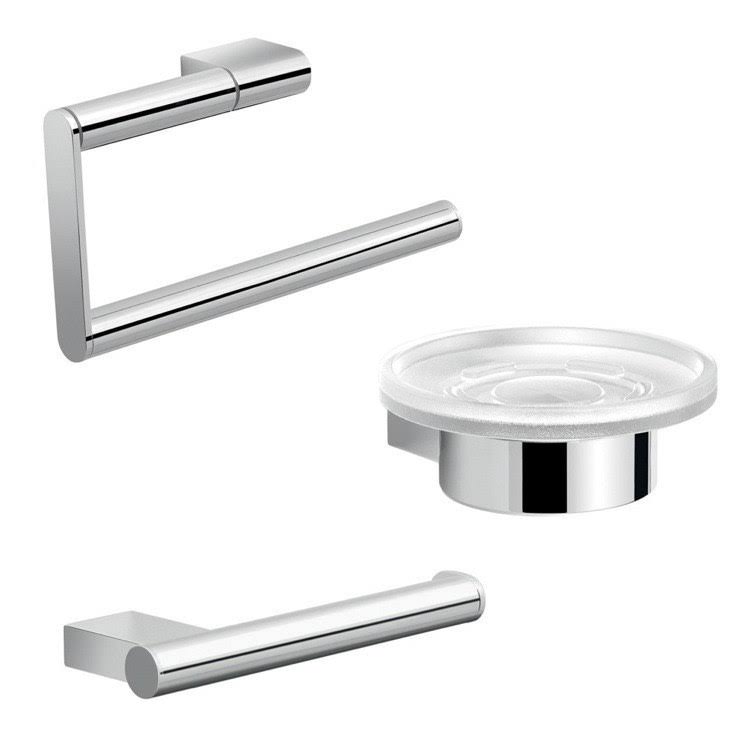 Chrome Bathroom Accessory Set E928