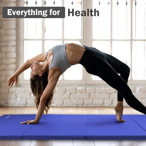 Blue 4'x8'x2" Extra Thick Gymnastics Mat L653997
