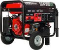 Dual Fuel Portable Generator 4850 Watt Gas or Propane Electric Start Red Black C51064