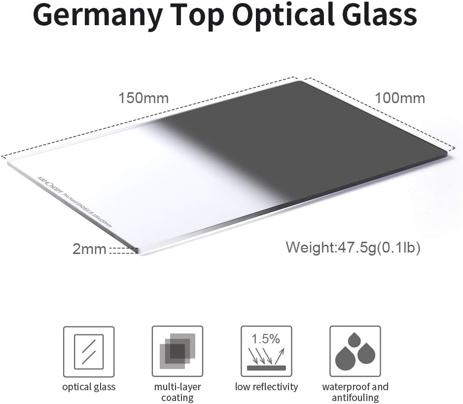 Hard Graduated ND8 100mm x 150mm Neutral Density Filter Z269533