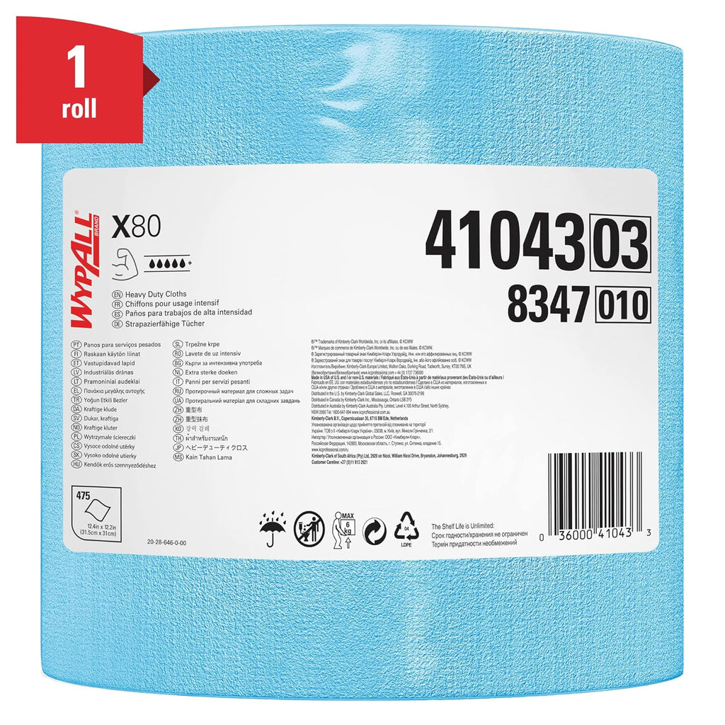 Blue Heavy Duty Cloths Jumbo Roll V477212