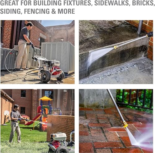 4200 PSI Gas Pressure Washer, 4.0 GPM Power Washer, Honda GX390 Engine, 50-Foot Steel-Braided Hose, Aluminum Series H356696