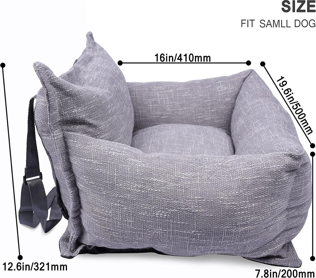 Washable Dog Car Seat with Leash V7043